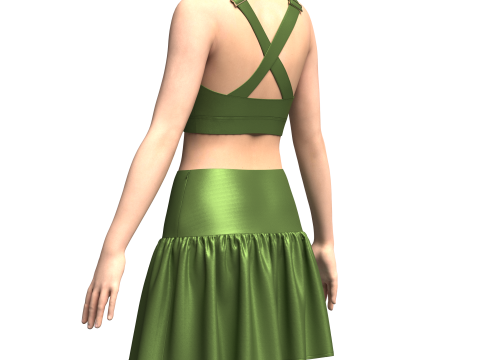 Top And Skirt Modelo 3D