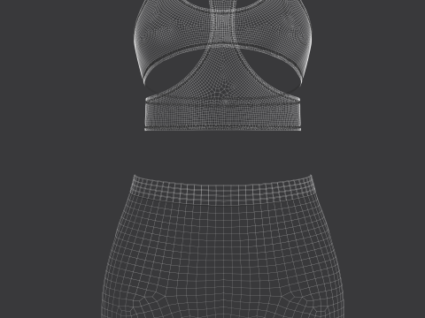 Top And Legging 3Dモデル