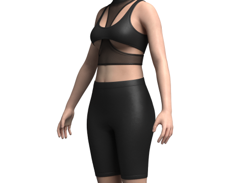 Top And Legging 3Dモデル