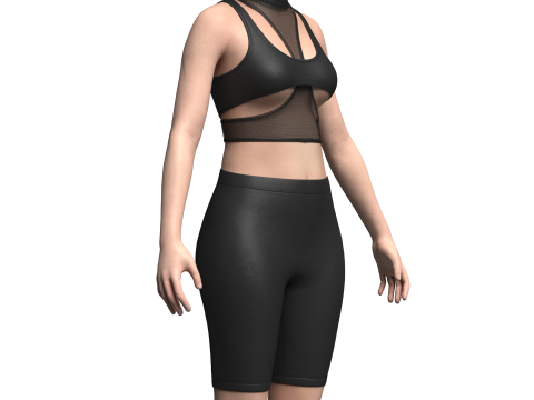 Top And Legging 3Dモデル