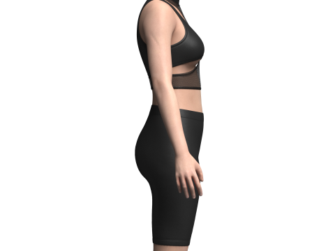 Top And Legging 3Dモデル
