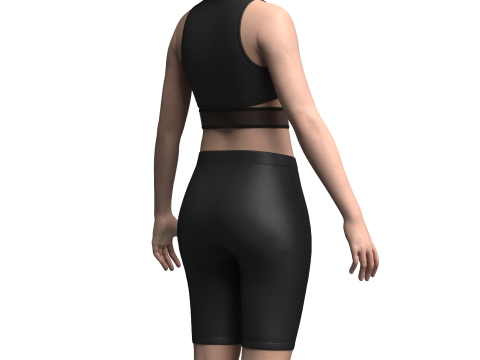 Top And Legging 3Dモデル