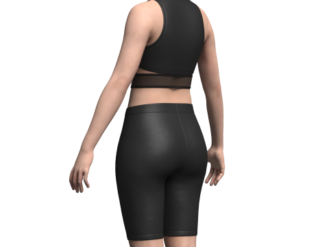 Top And Legging 3Dモデル