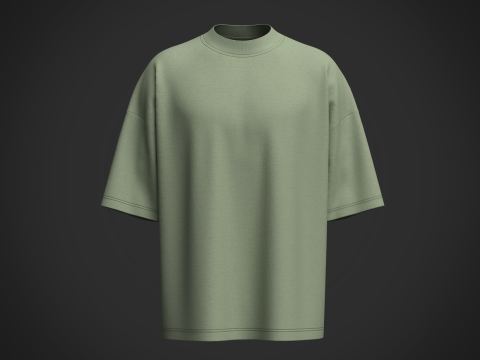 Male T-Shirt 3Dモデル