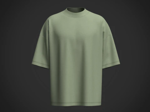 男性用Tシャツ 3Dモデル
