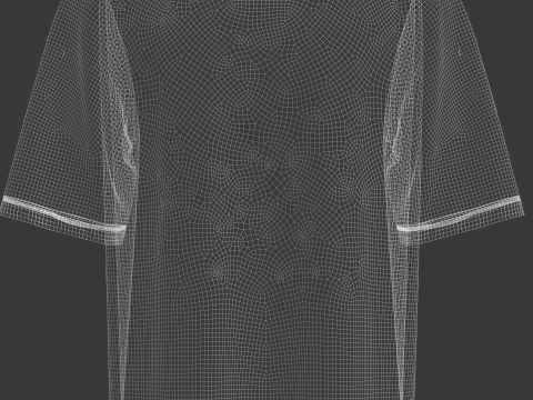 Male T-Shirt Modelo 3D