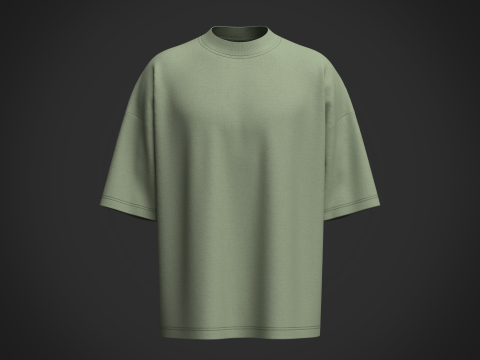 Male T-Shirt Modelo 3D