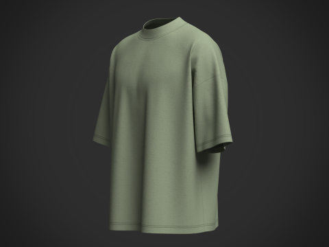 Male T-Shirt Modelo 3D