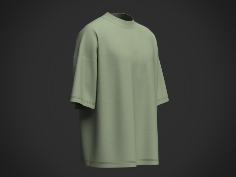 Male T-Shirt Modelo 3D