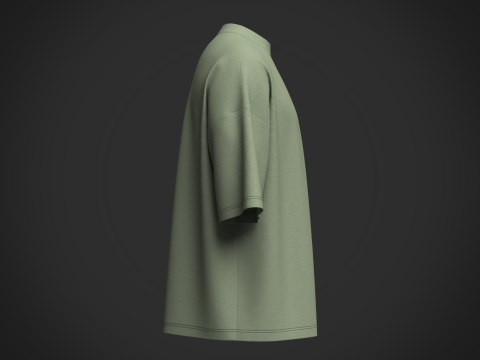 Male T-Shirt Modelo 3D