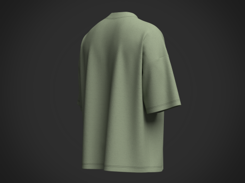 Male T-Shirt Modelo 3D