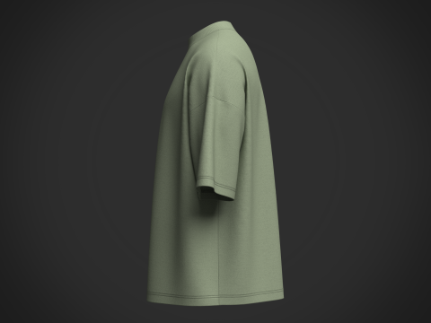 Male T-Shirt Modelo 3D