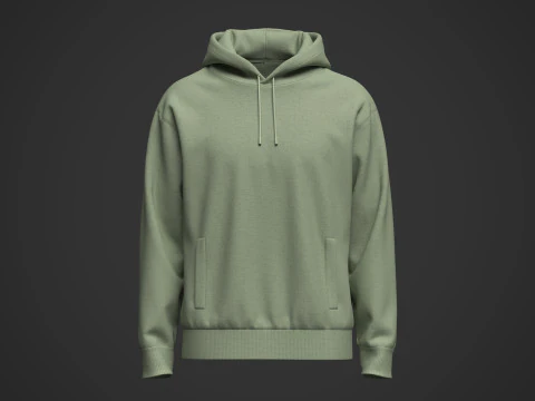 メンズパーカー 3Dモデル