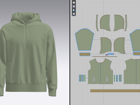 Mans Hoodie Modelo 3D