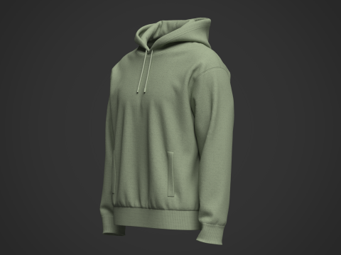 Mans Hoodie Modelo 3D