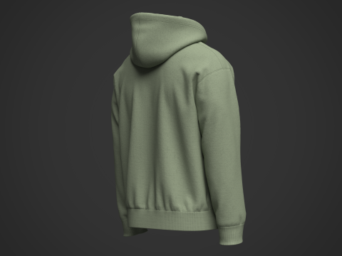 Mans Hoodie Modelo 3D