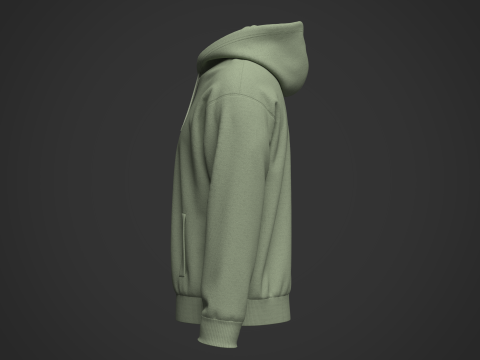 Mans Hoodie Modelo 3D