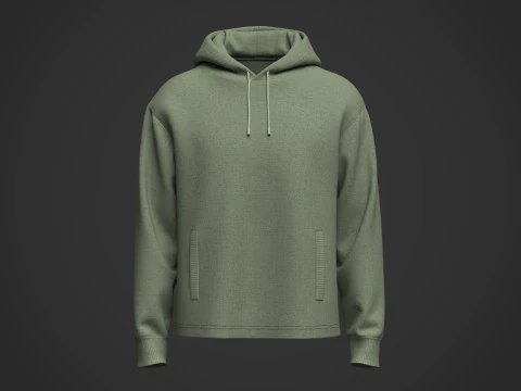 メンズパーカー 3Dモデル