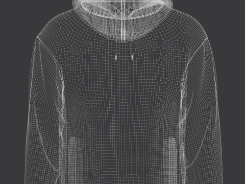 Mans Hoodie Modèle 3D