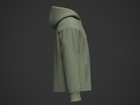 Mans Hoodie Modèle 3D
