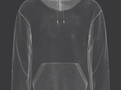 Mans Hoodie 3DModel 3D Модель