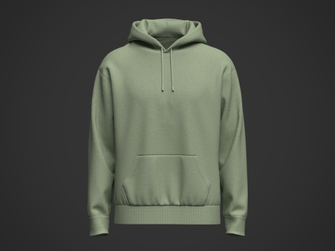Mans Hoodie 3DModel 3D Модель