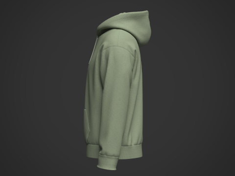 Mans Hoodie 3DModel 3D Модель