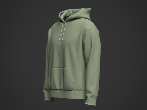 Mans Hoodie 3DModel 3D Модель