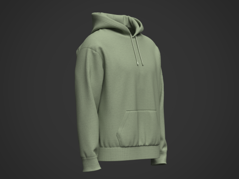 Mans Hoodie 3DModel 3D Модель