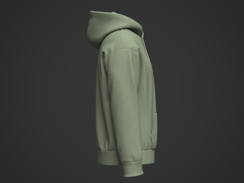 Mans Hoodie 3DModel 3D Модель