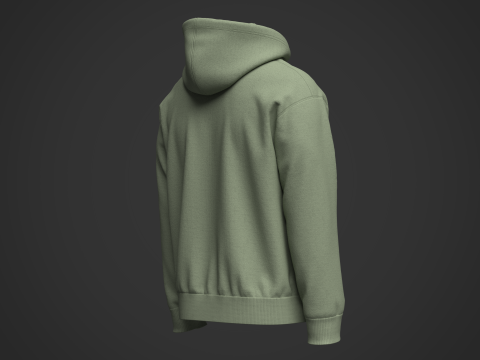 Mans Hoodie 3DModel 3D Модель