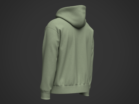 Mans Hoodie 3DModel 3D Модель