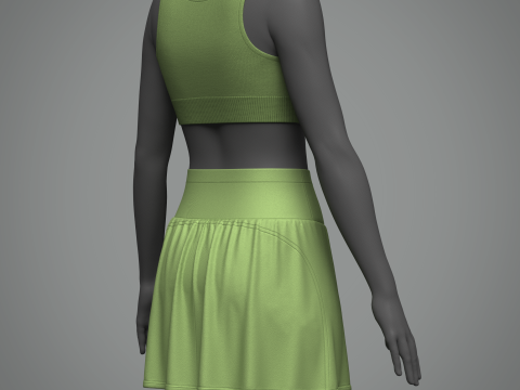 Top And Skirt Modelo 3D