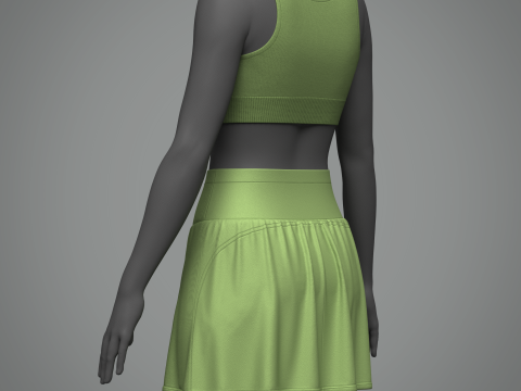Top And Skirt Modelo 3D