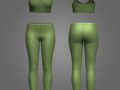 Top And Legging 3D Model
