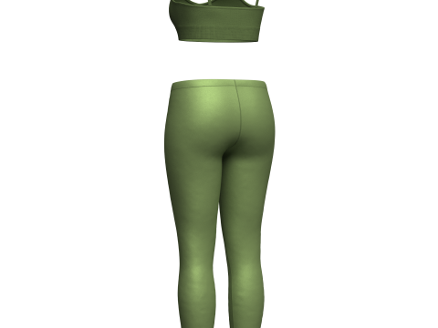 Top And Legging Model 3D