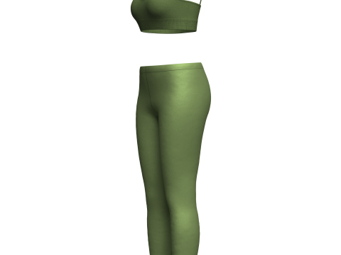 Top And Legging Model 3D