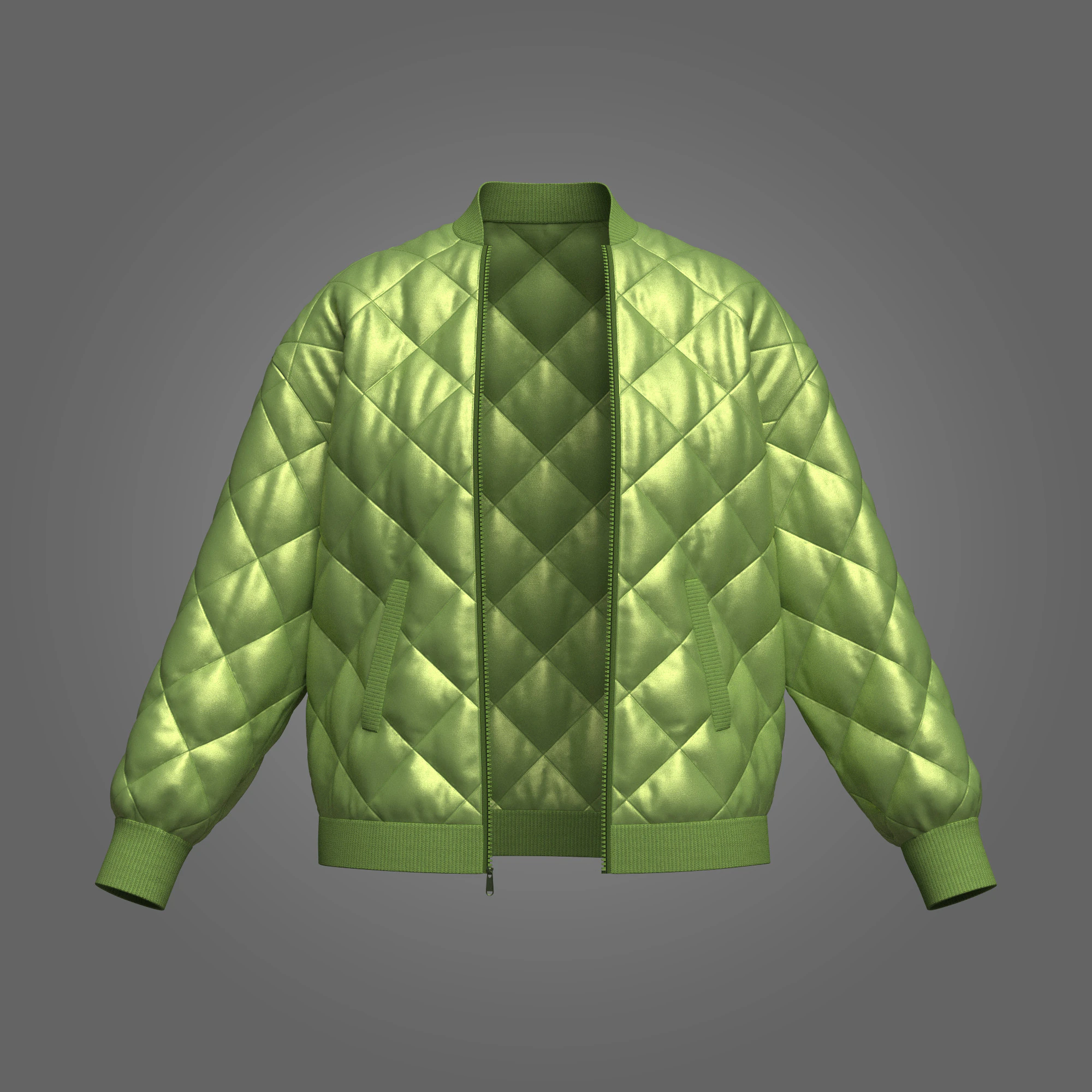 Female puffer Jacket 3D Model .c4d .max .obj .3ds .fbx .stl .blend