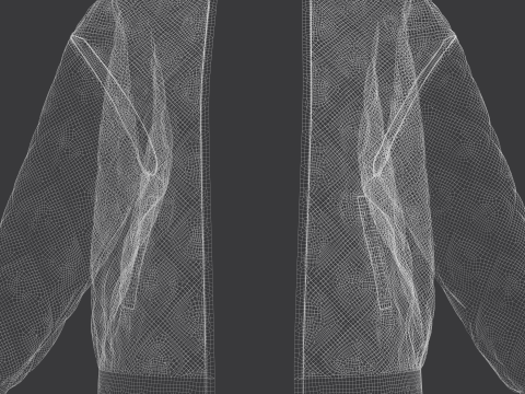 Female puffer Jacket Modèle 3D