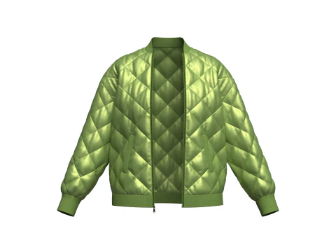 Female puffer Jacket 3D Model