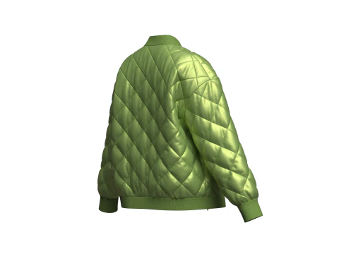 Female puffer Jacket 3D Model