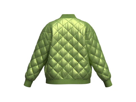 Female puffer Jacket 3D Model
