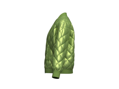 Female puffer Jacket 3D Model