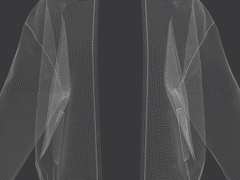 Female Bomber Jacket 3D-Modell