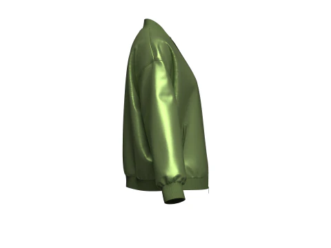 Female Bomber Jacket 3D Model