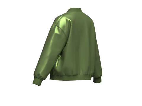 Female Bomber Jacket 3D Model