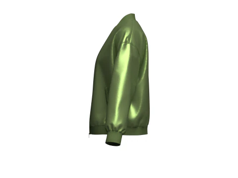 Female Bomber Jacket 3D Model