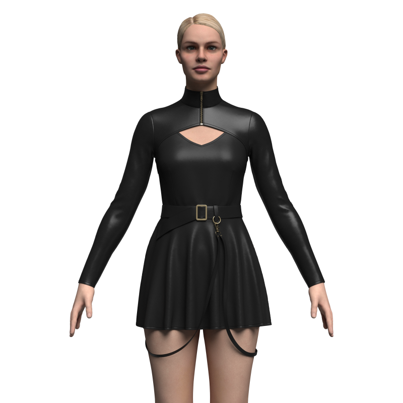 Female Casual Outfit Modello 3D .c4d .max .obj .3ds .fbx .stl .blend