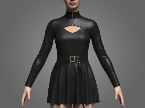 Female Casual Outfit Modello 3D