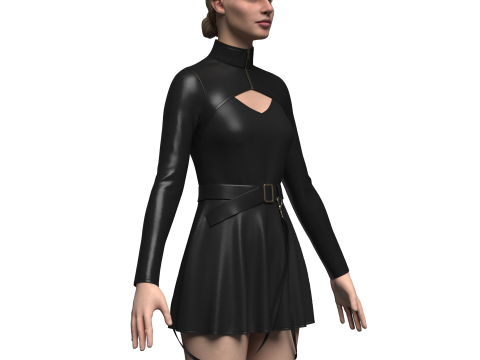 Female Casual Outfit Modello 3D
